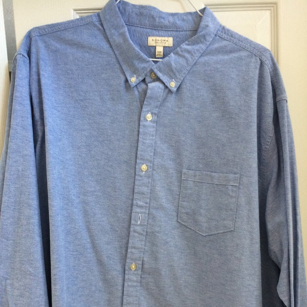 Men's Sonoma l/s Denim shirt  3XB  Big&Tall  New
